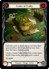 Codex of Frailty [OUT160] (Outsiders)  Rainbow Foil | Card Merchant Takapuna