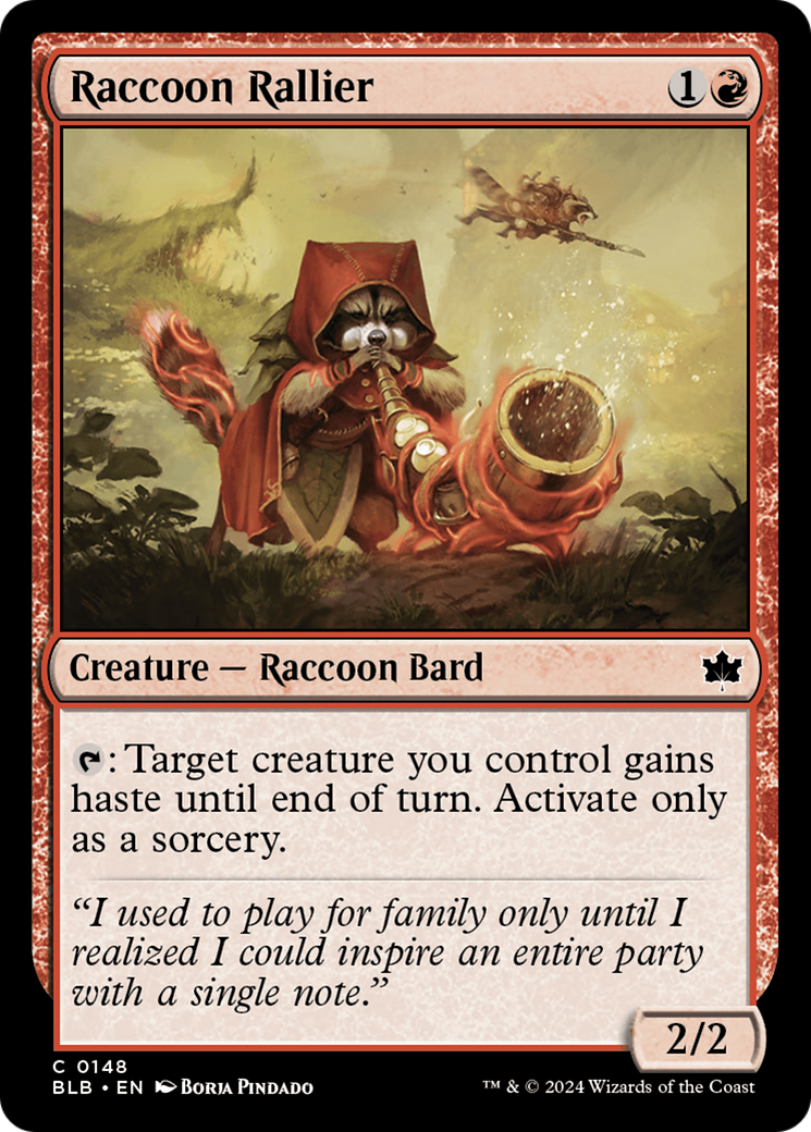 Raccoon Rallier [Bloomburrow] | Card Merchant Takapuna