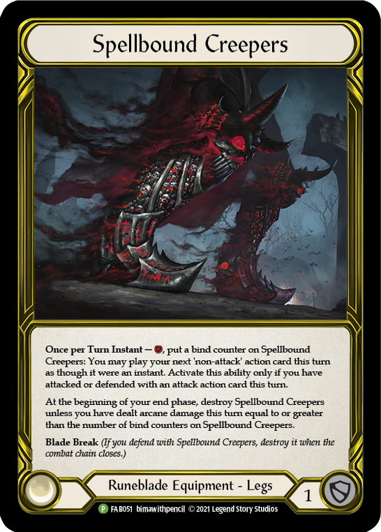 Spellbound Creepers (Golden) [FAB051] (Promo)  Cold Foil | Card Merchant Takapuna