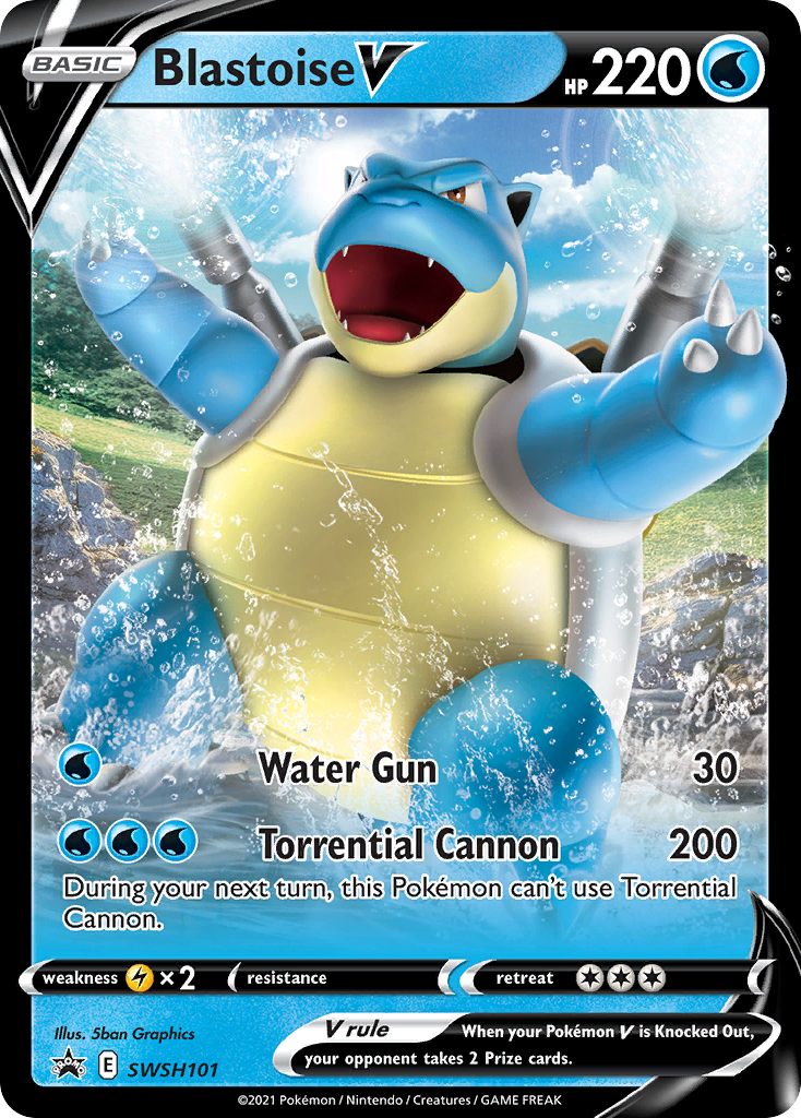 Blastoise V (SWSH101) [Sword & Shield: Black Star Promos] | Card Merchant Takapuna