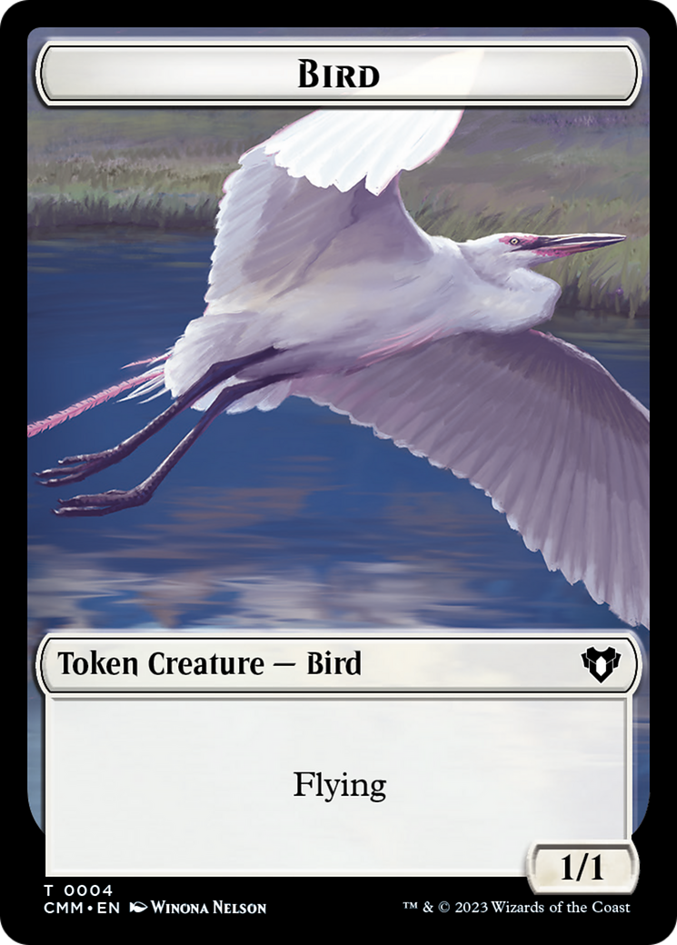 Copy (54) // Bird Double-Sided Token [Commander Masters Tokens] | Card Merchant Takapuna