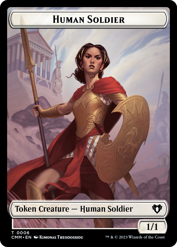 Human Soldier Token [Commander Masters Tokens] | Card Merchant Takapuna