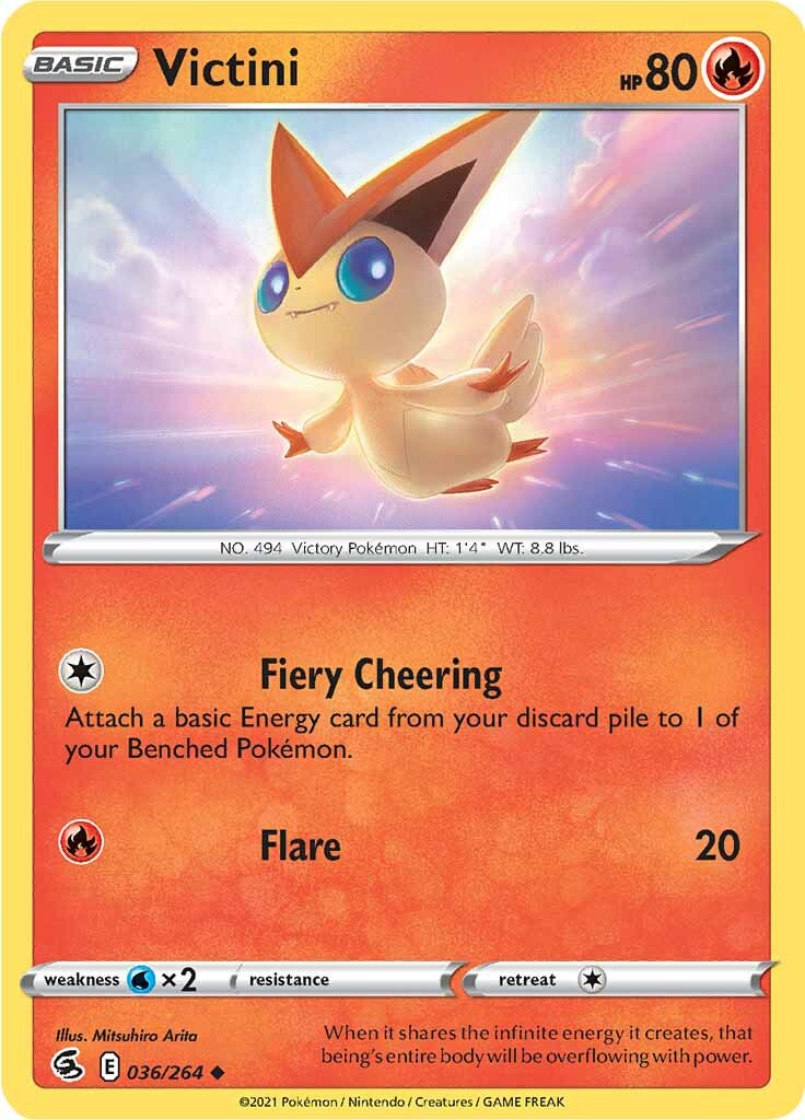 Victini (036/264) [Sword & Shield: Fusion Strike] | Card Merchant Takapuna