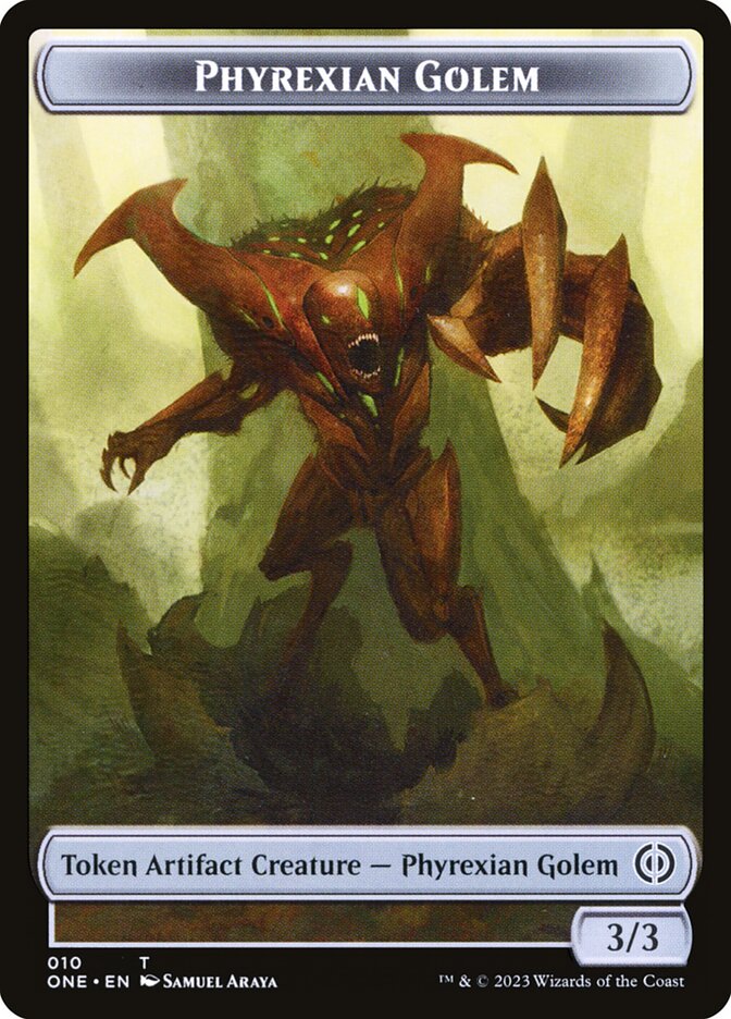 Phyrexian Goblin // Phyrexian Golem Double-Sided Token [Phyrexia: All Will Be One Tokens] | Card Merchant Takapuna