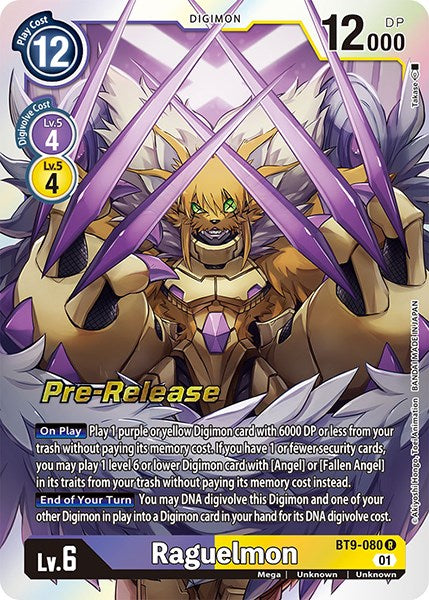 Raguelmon [BT9-080] [X Record Pre-Release Promos] | Card Merchant Takapuna