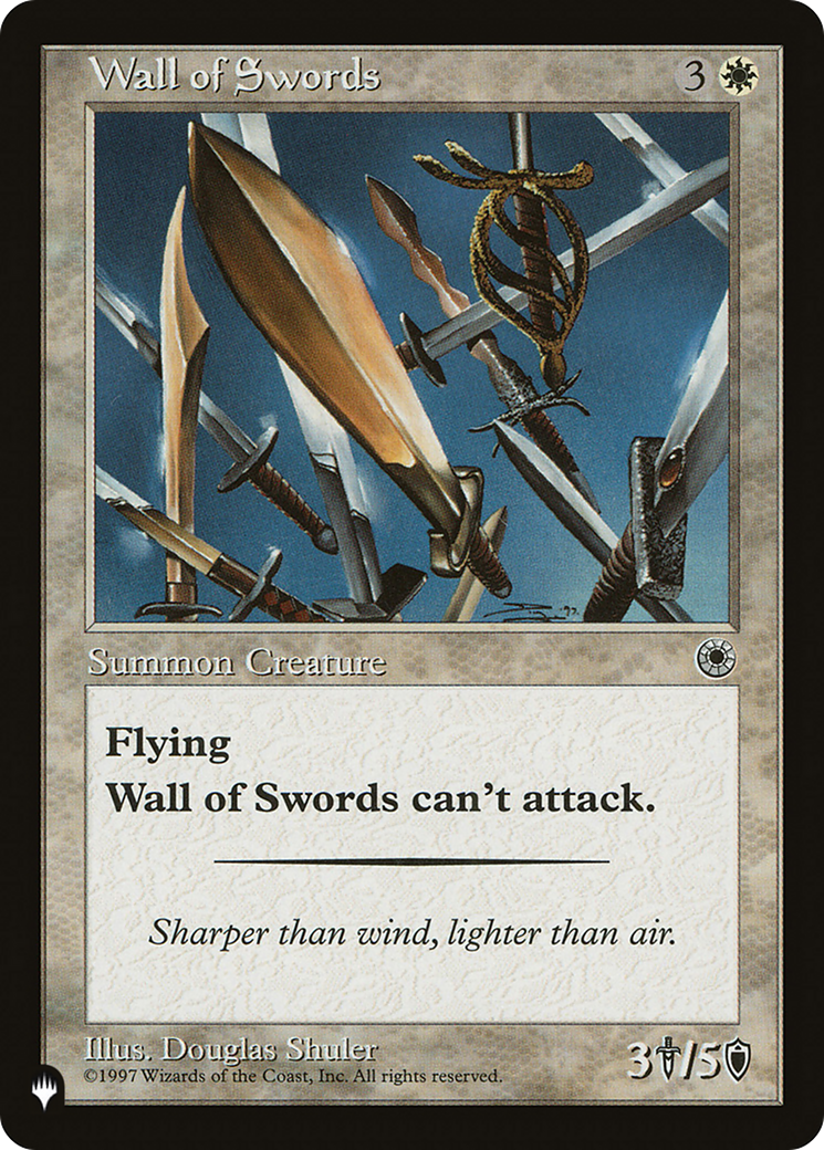 Wall of Swords [The List] | Card Merchant Takapuna