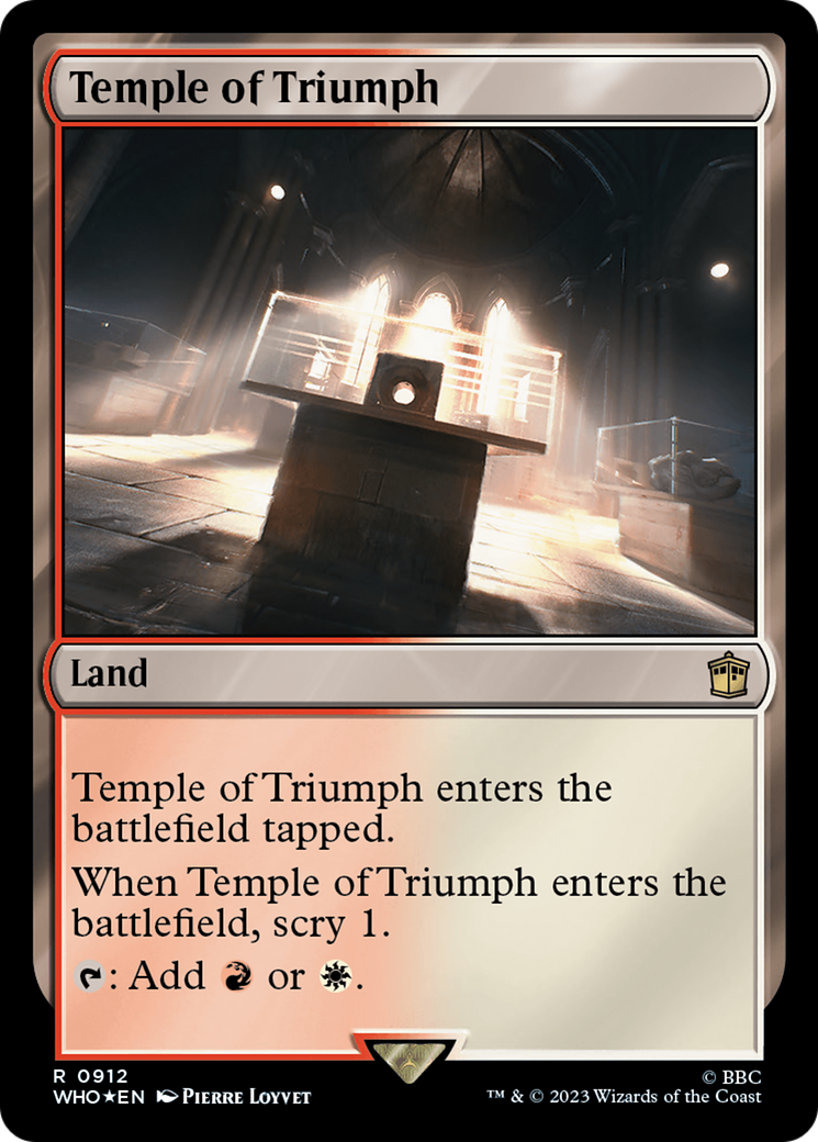 Temple of Triumph (Surge Foil) [Doctor Who] | Card Merchant Takapuna