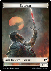 Soldier // Elephant Double-Sided Token [Commander Masters Tokens] | Card Merchant Takapuna