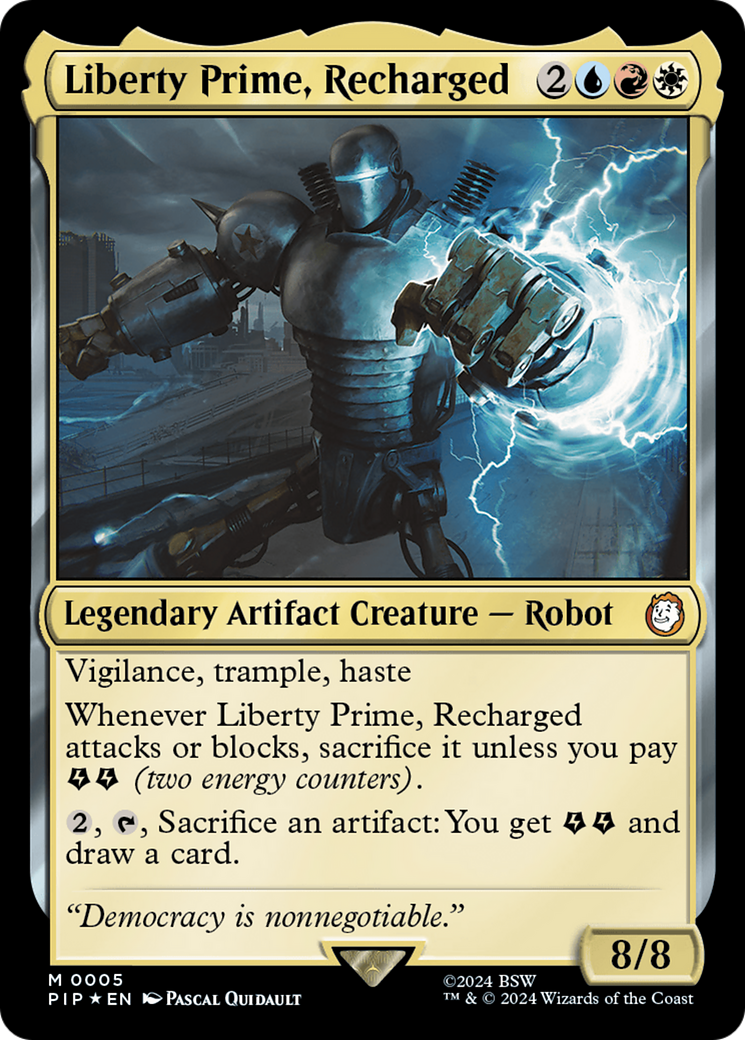 Liberty Prime, Recharged [Fallout] | Card Merchant Takapuna