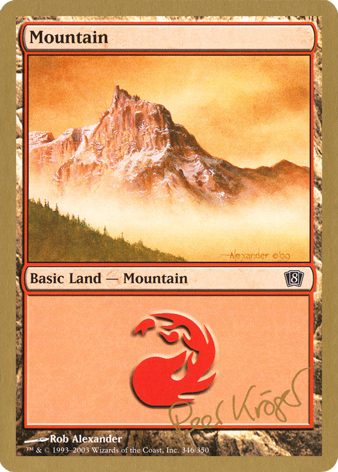 Mountain (pk346) (Peer Kroger) [World Championship Decks 2003] | Card Merchant Takapuna