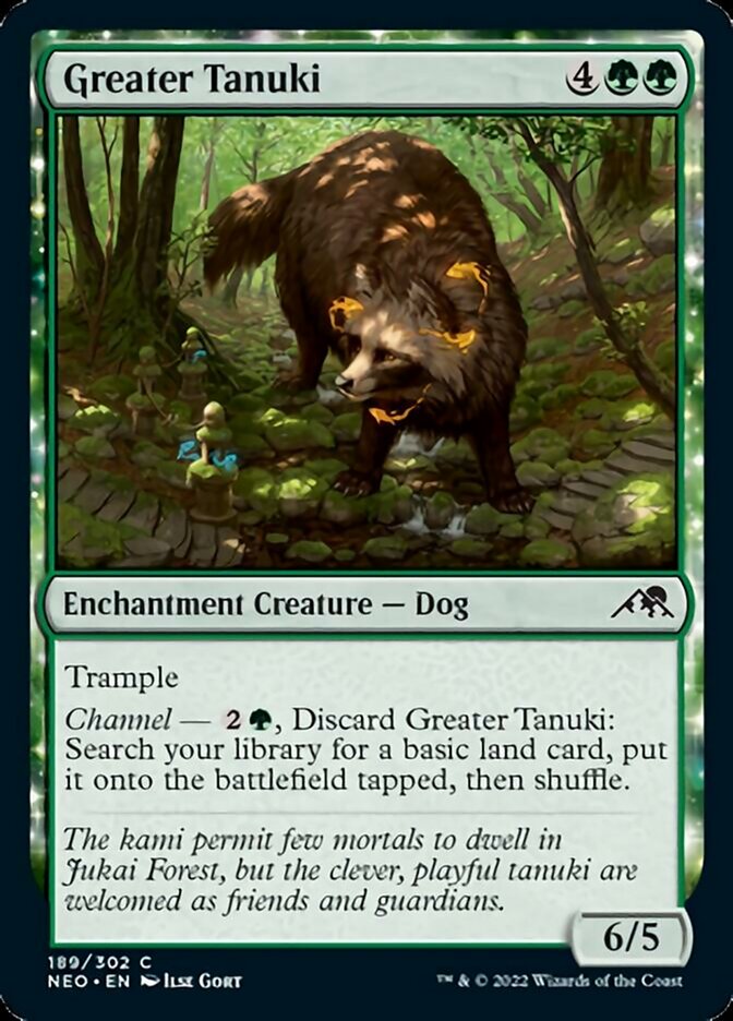 Greater Tanuki [Kamigawa: Neon Dynasty] | Card Merchant Takapuna