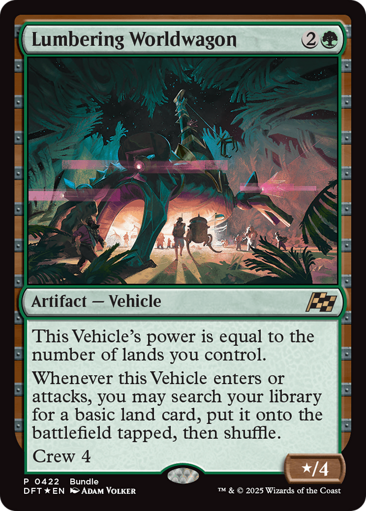 Lumbering Worldwagon (Bundle) [Aetherdrift Promos] | Card Merchant Takapuna