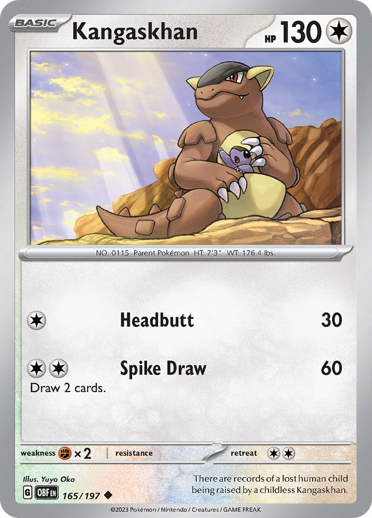 Kangaskhan (165/197) [Scarlet & Violet: Obsidian Flames] | Card Merchant Takapuna