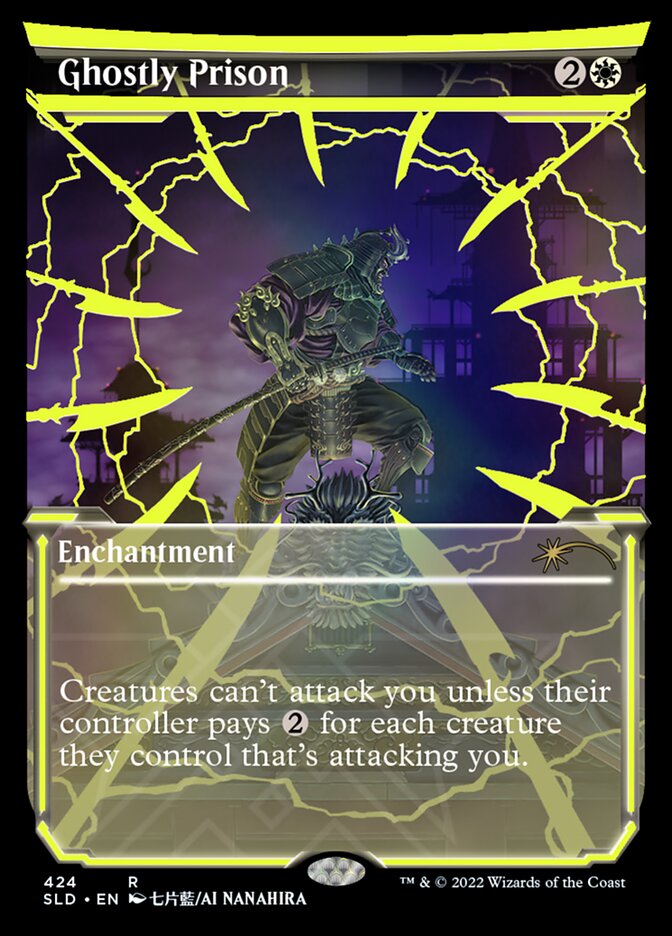 Ghostly Prison (Neon Ink Yellow) [Secret Lair Drop Series] | Card Merchant Takapuna