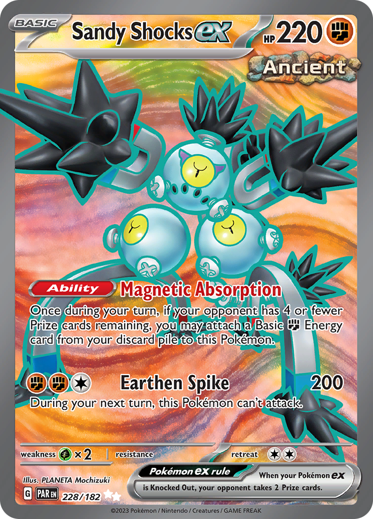 Sandy Shocks ex (228/182) [Scarlet & Violet: Paradox Rift] | Card Merchant Takapuna