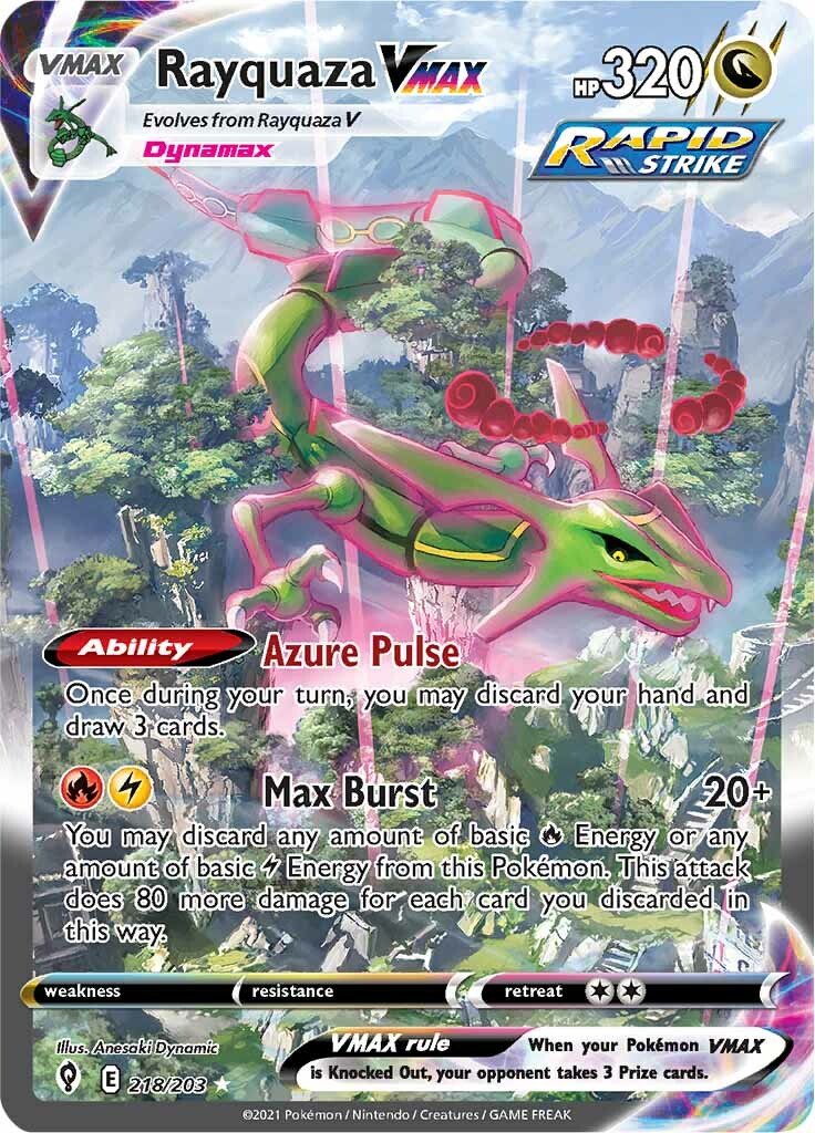 Rayquaza VMAX (218/203) [Sword & Shield: Evolving Skies] | Card Merchant Takapuna