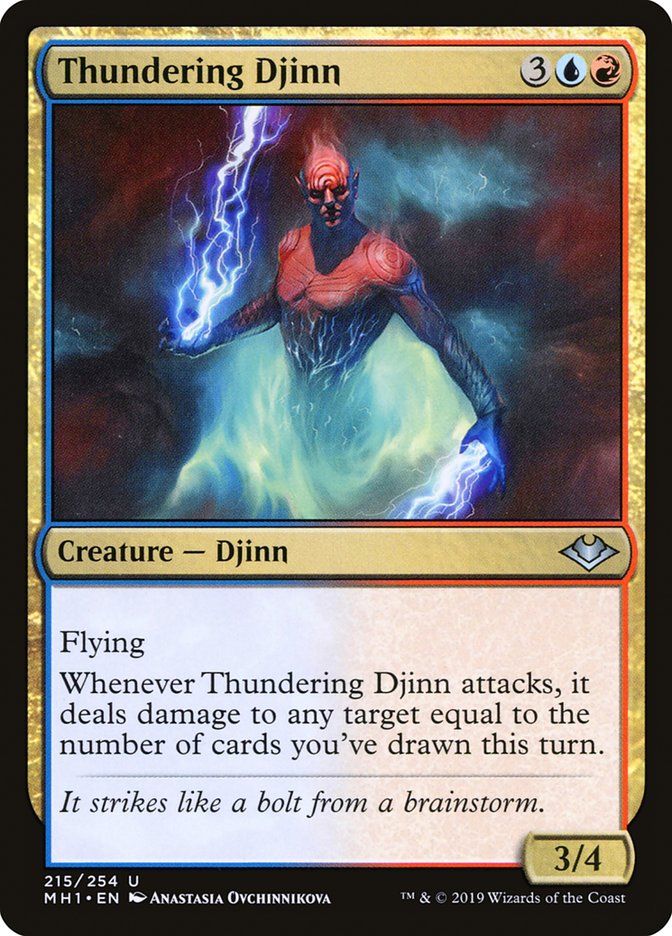 Thundering Djinn [Modern Horizons] | Card Merchant Takapuna