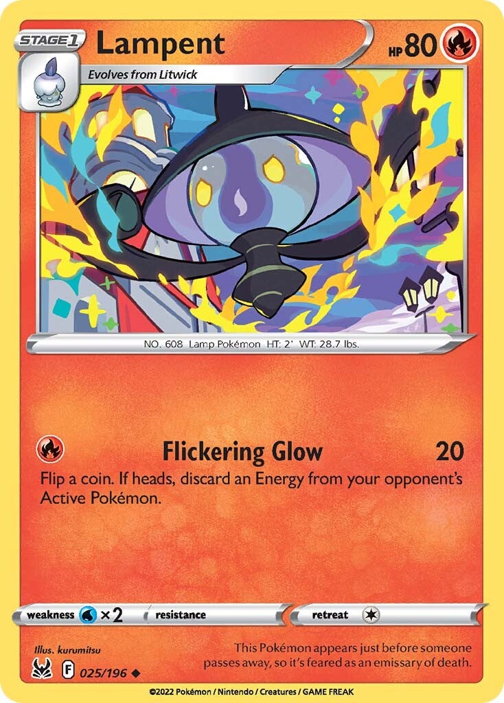 Lampent (025/196) [Sword & Shield: Lost Origin] | Card Merchant Takapuna