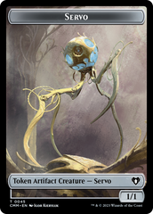 Servo // Dragon (0020) Double-Sided Token [Commander Masters Tokens] | Card Merchant Takapuna