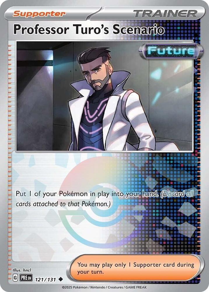 Professor Turo's Scenario (121/131) (Poke Ball Pattern) [Scarlet & Violet: Prismatic Evolutions] | Card Merchant Takapuna