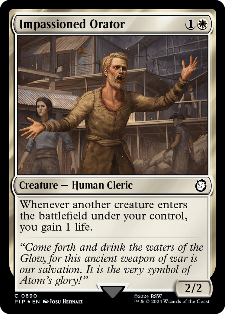 Impassioned Orator (Surge Foil) [Fallout] | Card Merchant Takapuna