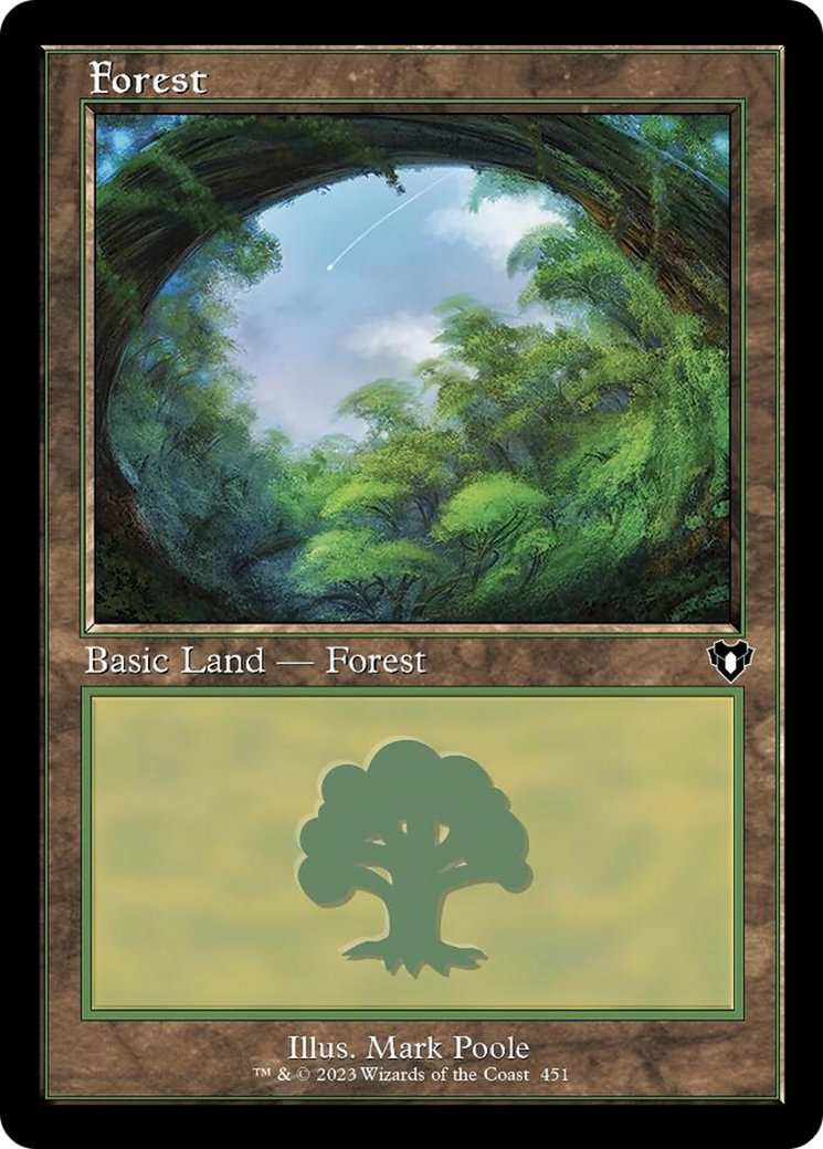 Forest (451) (Retro) [Commander Masters] | Card Merchant Takapuna