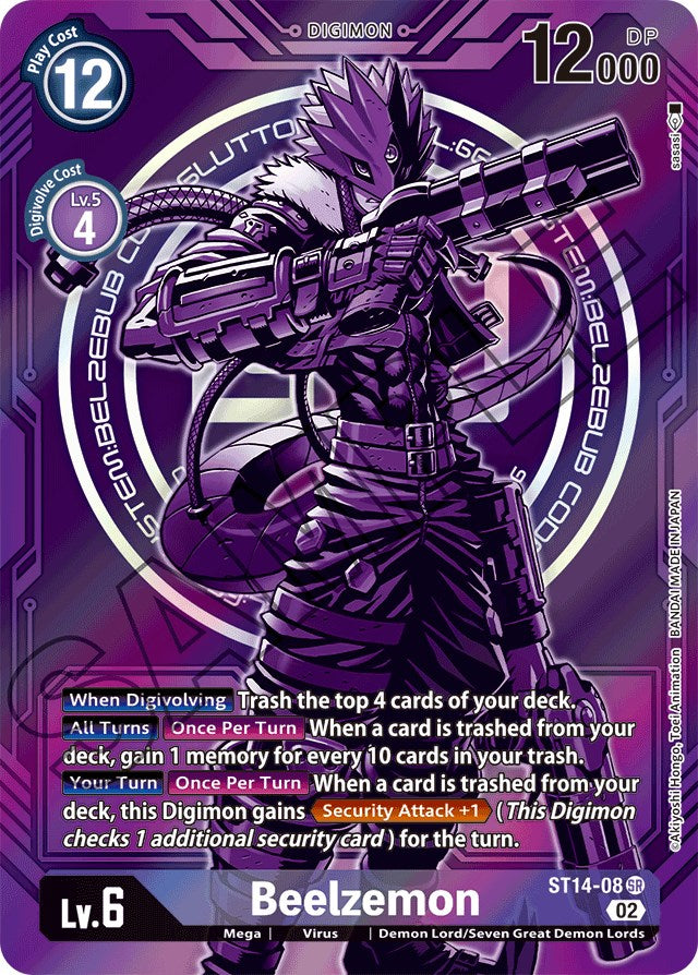 Beelzemon [ST14-08] (Alternate Art) [Starter Deck: Beelzemon Advanced Deck Set] | Card Merchant Takapuna