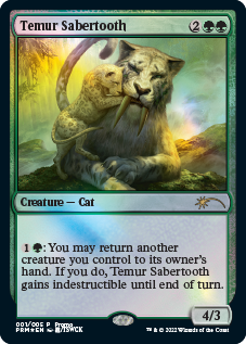 Temur Sabertooth [Year of the Tiger 2022] | Card Merchant Takapuna