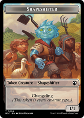 Shapeshifter (0004) // Copy Double-Sided Token [Modern Horizons 3 Commander Tokens] | Card Merchant Takapuna