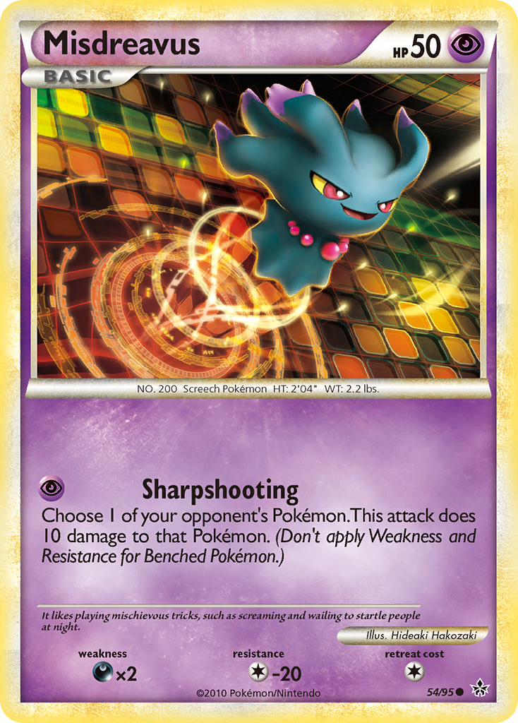 Misdreavus (54/95) [HeartGold & SoulSilver: Unleashed] | Card Merchant Takapuna