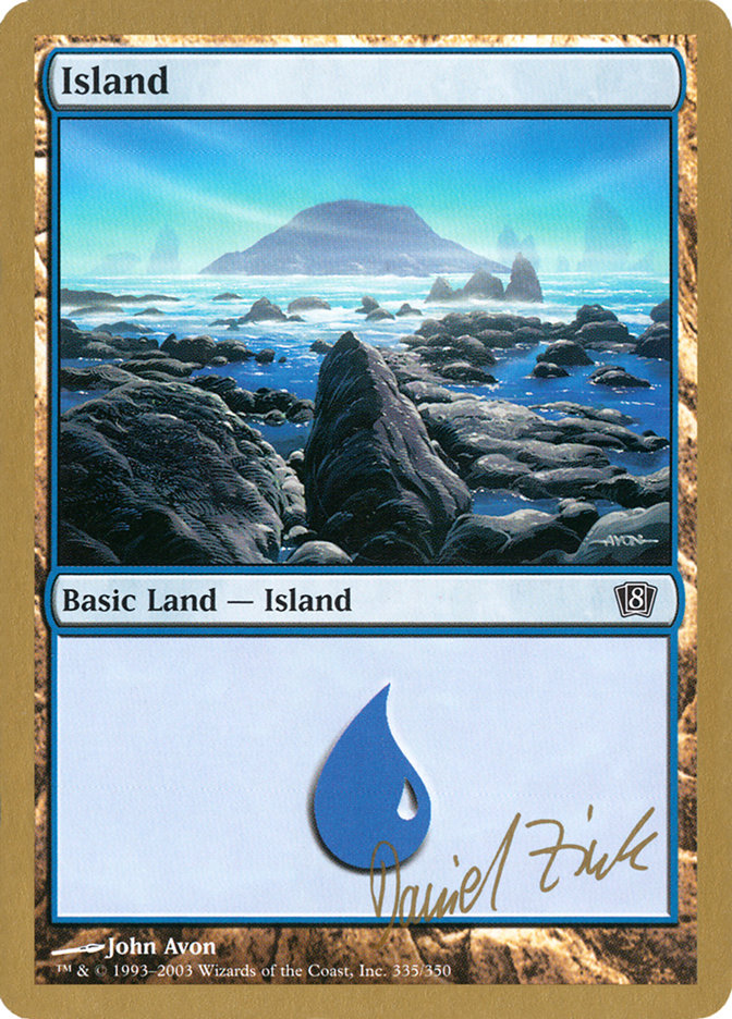 Island (dz335) (Daniel Zink) [World Championship Decks 2003] | Card Merchant Takapuna