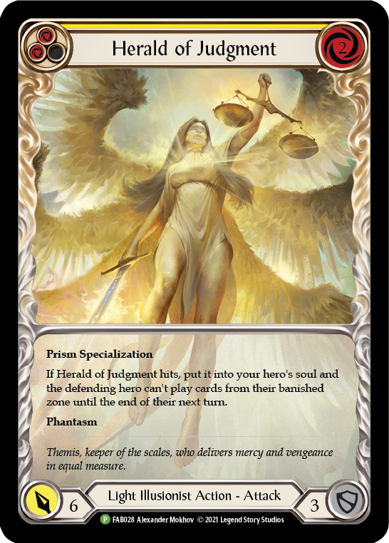 Herald of Judgment [FAB028] (Promo)  Rainbow Foil | Card Merchant Takapuna