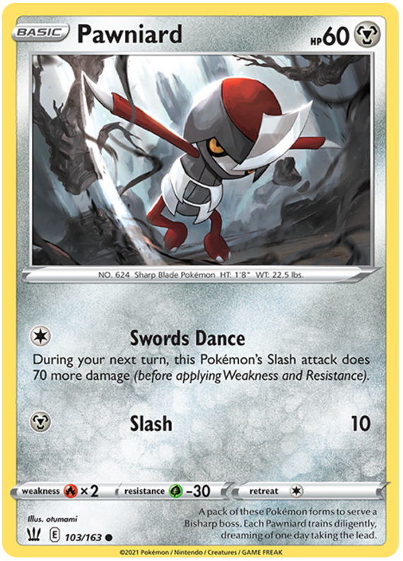 Pawniard (103/163) [Sword & Shield: Battle Styles] | Card Merchant Takapuna