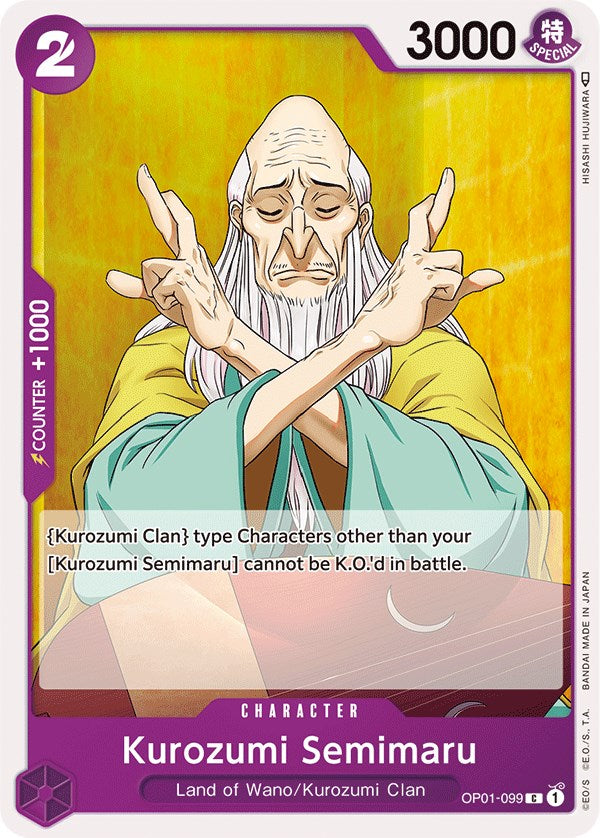 Kurozumi Semimaru [Romance Dawn] | Card Merchant Takapuna