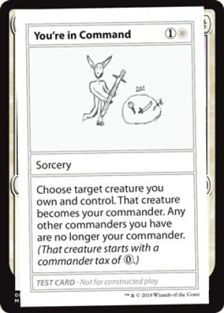 You're in Command (2021 Edition) [Mystery Booster Playtest Cards] | Card Merchant Takapuna