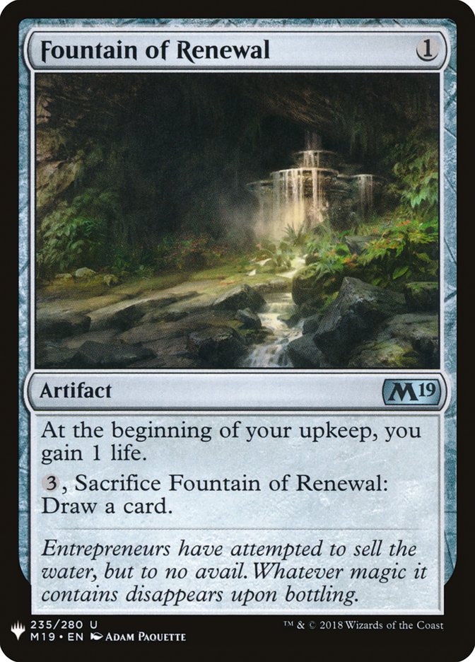 Fountain of Renewal [Mystery Booster] | Card Merchant Takapuna