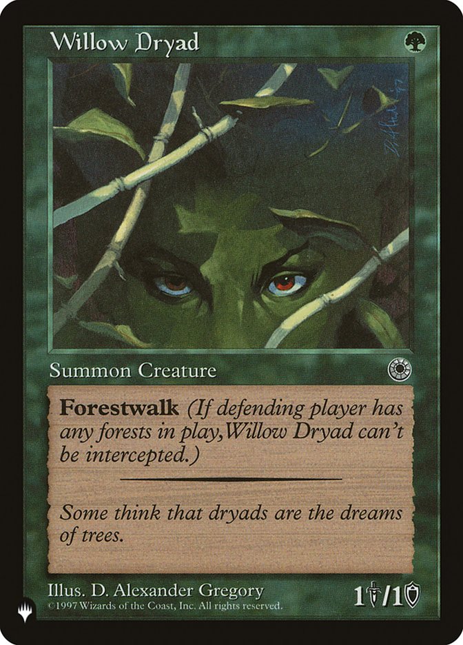 Willow Dryad [The List] | Card Merchant Takapuna