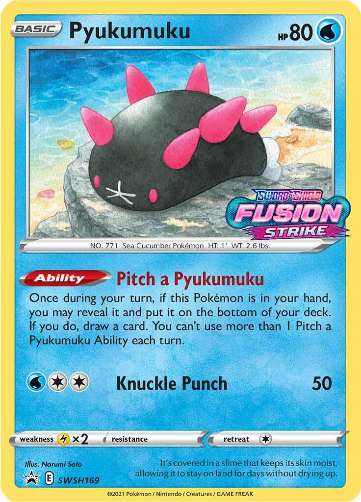 Pyukumuku (SWSH169) (Prerelease Promo) [Sword & Shield: Black Star Promos] | Card Merchant Takapuna