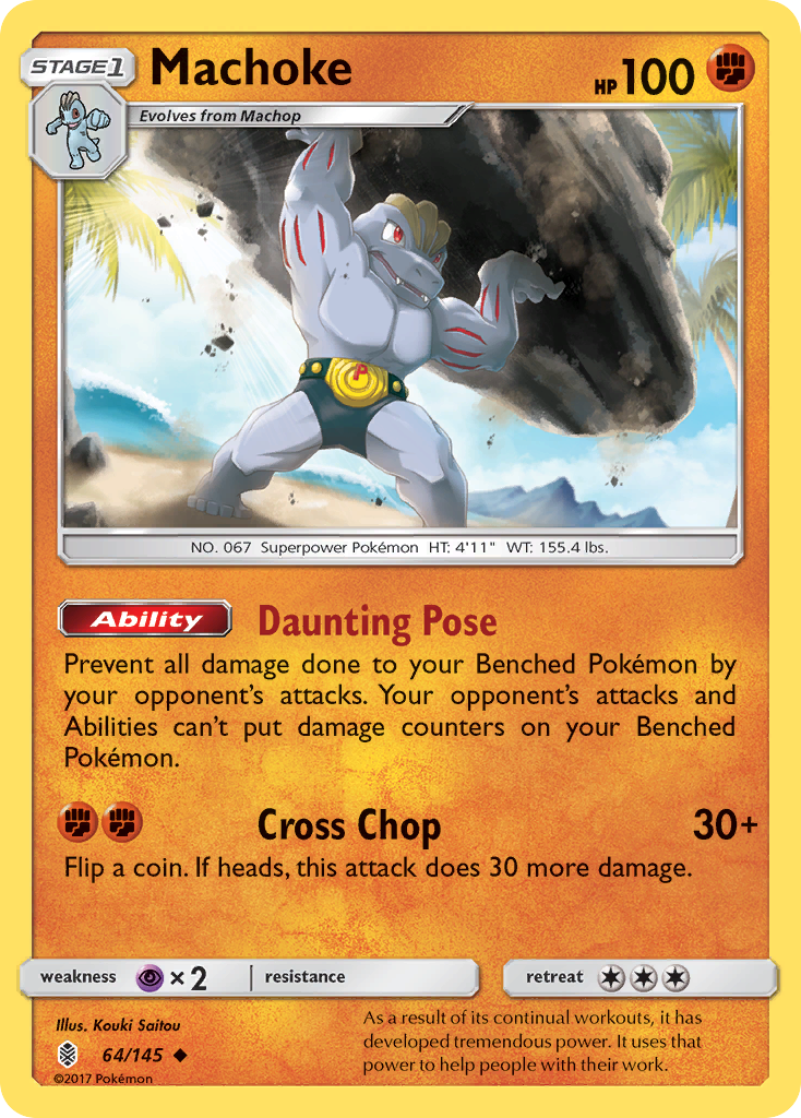 Machoke (64/145) [Sun & Moon: Guardians Rising] | Card Merchant Takapuna