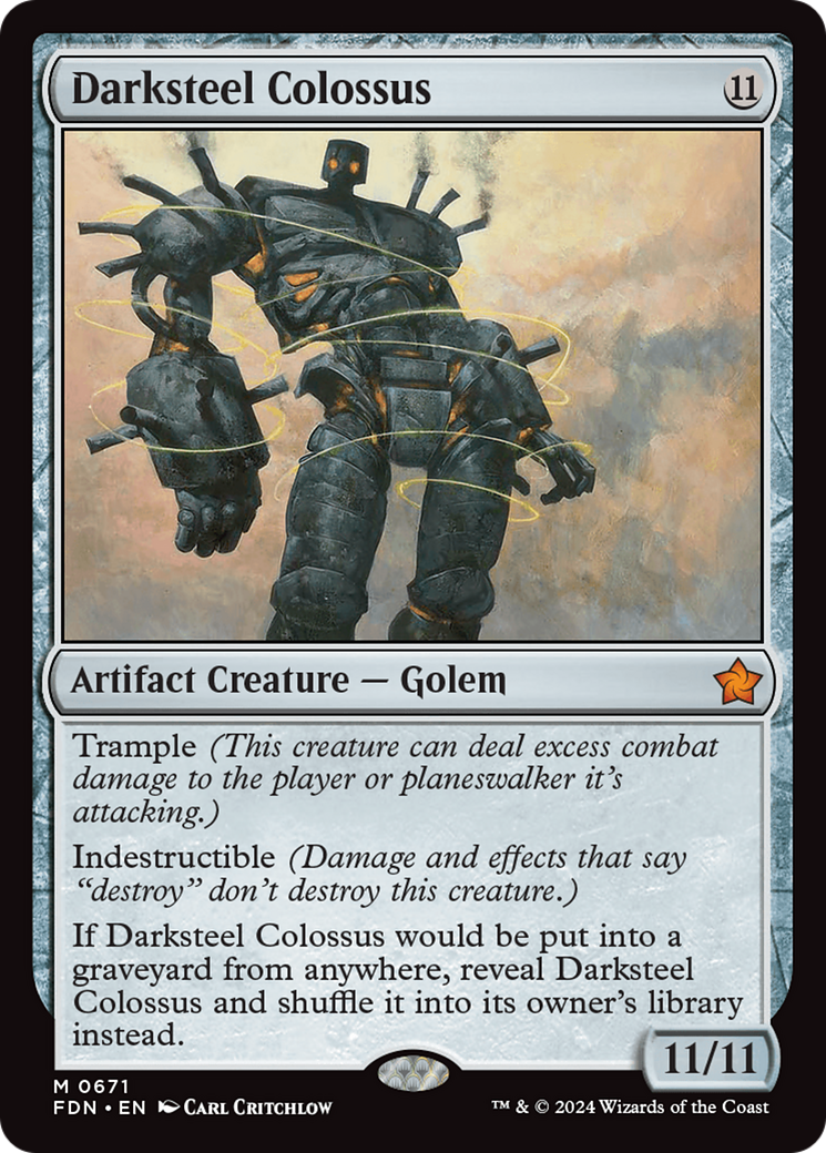 Darksteel Colossus [Foundations] | Card Merchant Takapuna