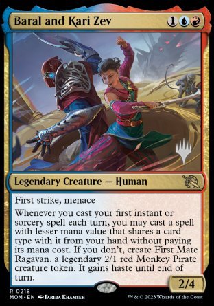 Baral and Kari Zev (Promo Pack) [March of the Machine Promos] | Card Merchant Takapuna