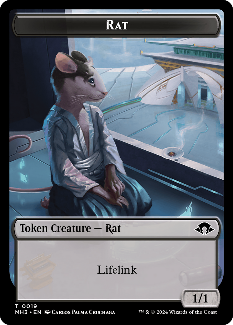 Phyrexian Germ // Rat Double-Sided Token [Modern Horizons 3 Tokens] | Card Merchant Takapuna