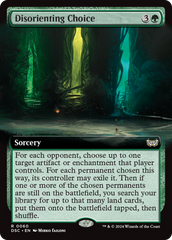 Disorienting Choice (Extended Art) [Duskmourn: House of Horror Commander] | Card Merchant Takapuna