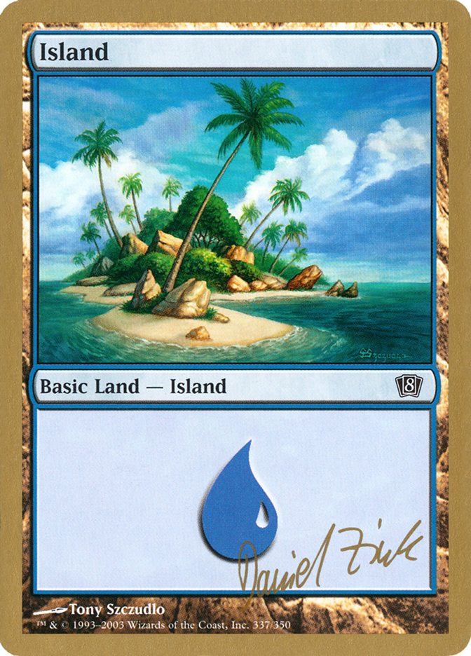 Island (dz337) (Daniel Zink) [World Championship Decks 2003] | Card Merchant Takapuna