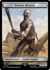 Junk // Zombie Mutant Double-Sided Token [Fallout Tokens] | Card Merchant Takapuna