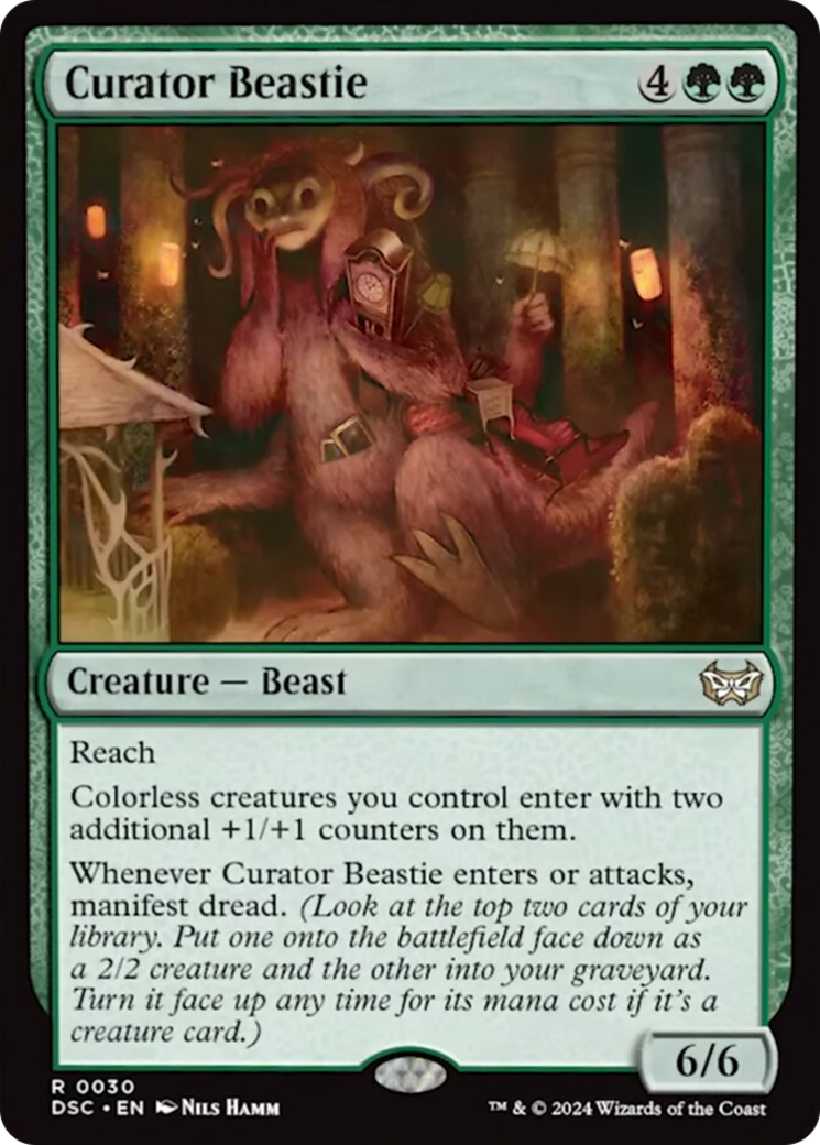 Curator Beastie (Extended Art) [Duskmourn: House of Horror Commander] | Card Merchant Takapuna