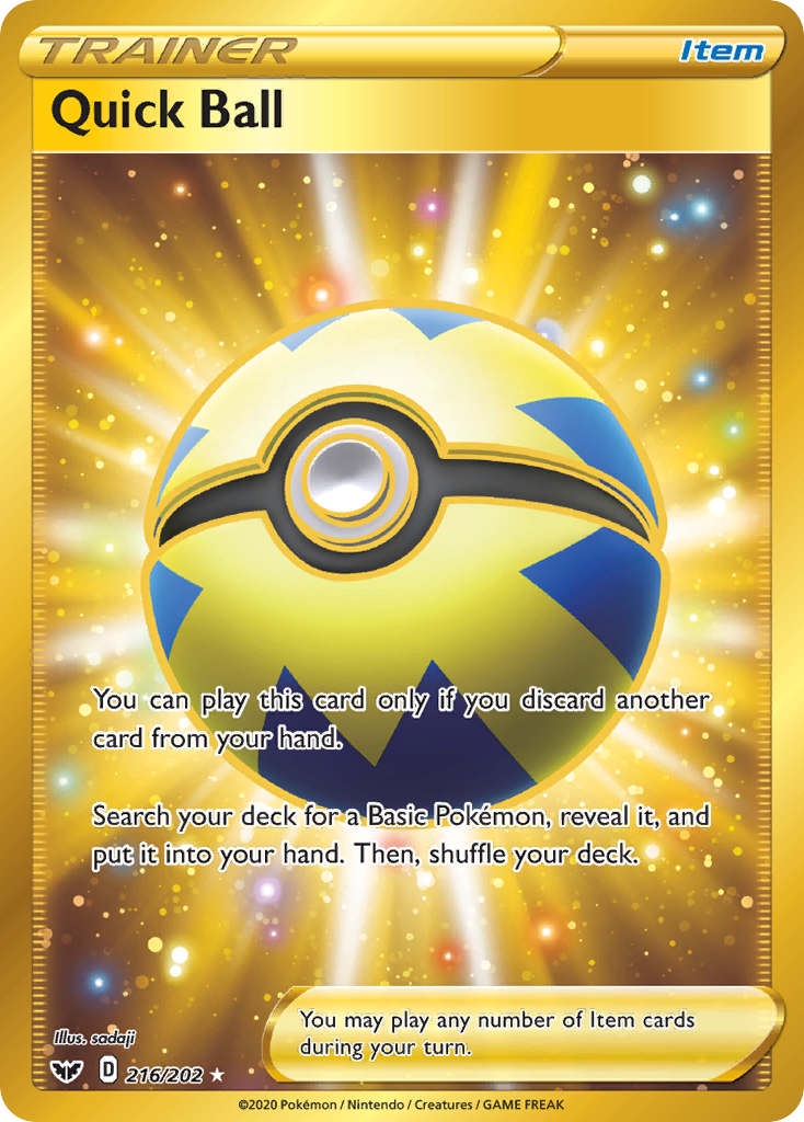 Quick Ball (216/202) [Sword & Shield: Base Set] | Card Merchant Takapuna