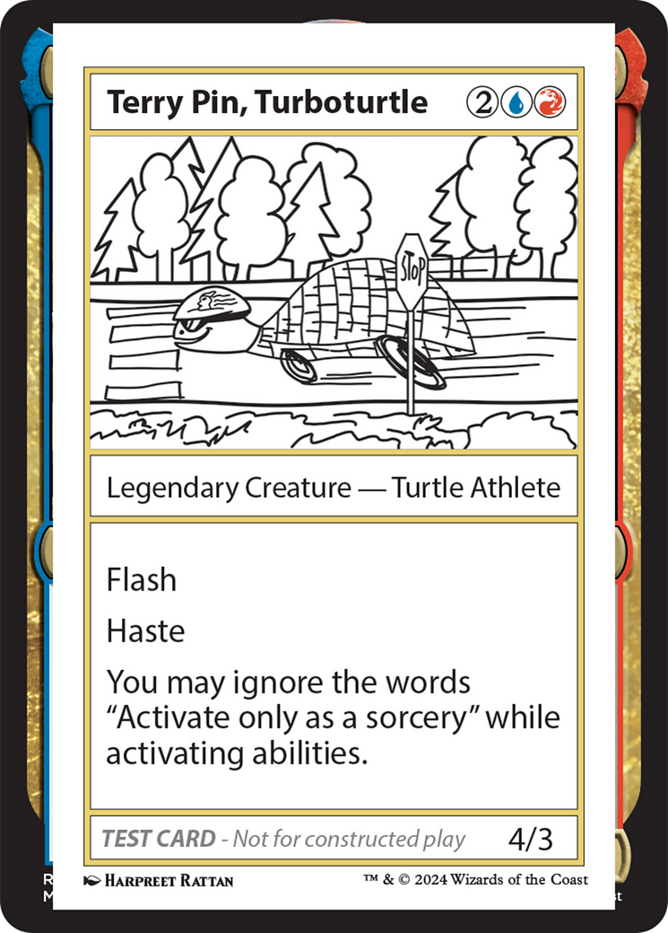 Terry Pin, Turboturtle [Mystery Booster 2 Playtest Cards] | Card Merchant Takapuna