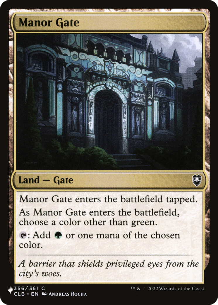 Manor Gate [The List] | Card Merchant Takapuna