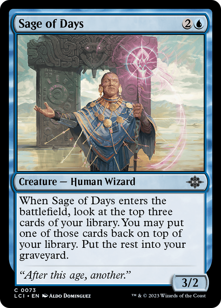Sage of Days [The Lost Caverns of Ixalan] | Card Merchant Takapuna